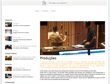 Tablet Screenshot of estudiogravacao.com.br
